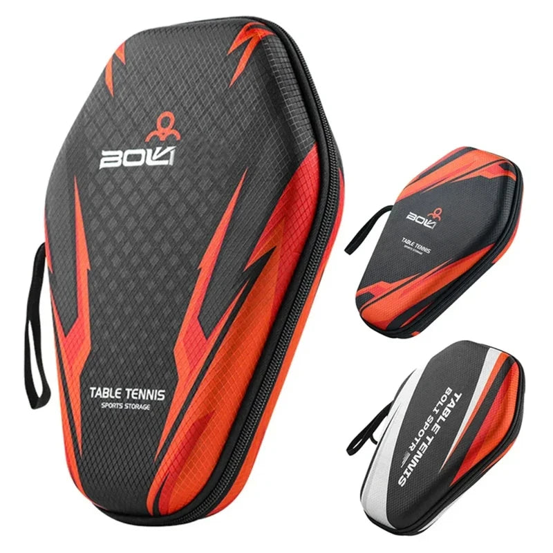 1Pcs EVA Hard Shell Table Tennis Racket Bag Waterproof Dustproof Paddle Storage Case with Hand Strap