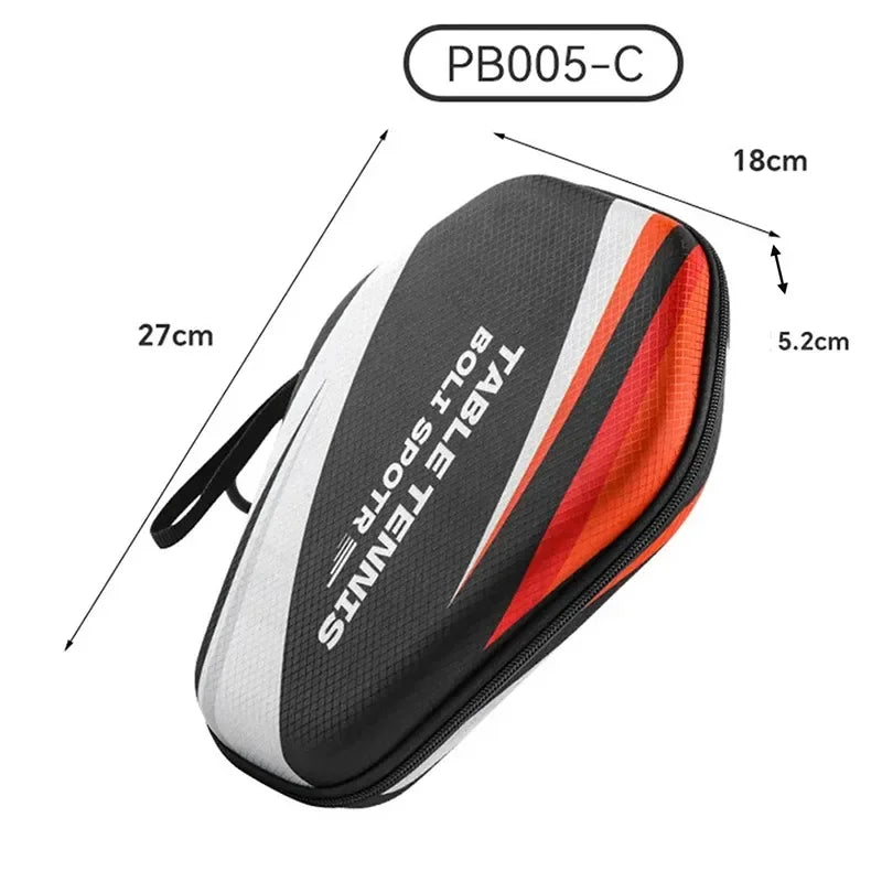 1Pcs EVA Hard Shell Table Tennis Racket Bag Waterproof Dustproof Paddle Storage Case with Hand Strap